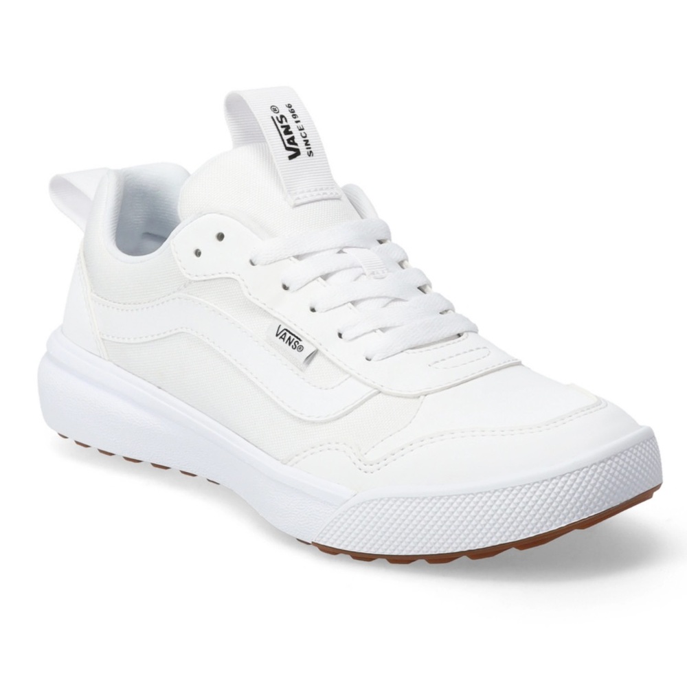 Vans White Lace-Up Sneakers